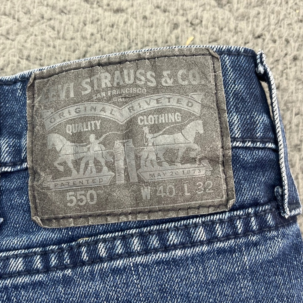Levi's 550 Relaxed Fit Jeans Men's‎ Size W40 L32 Blue Denim Comfort Waist - Picture 9 of 12